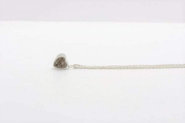 Necklace heart silver