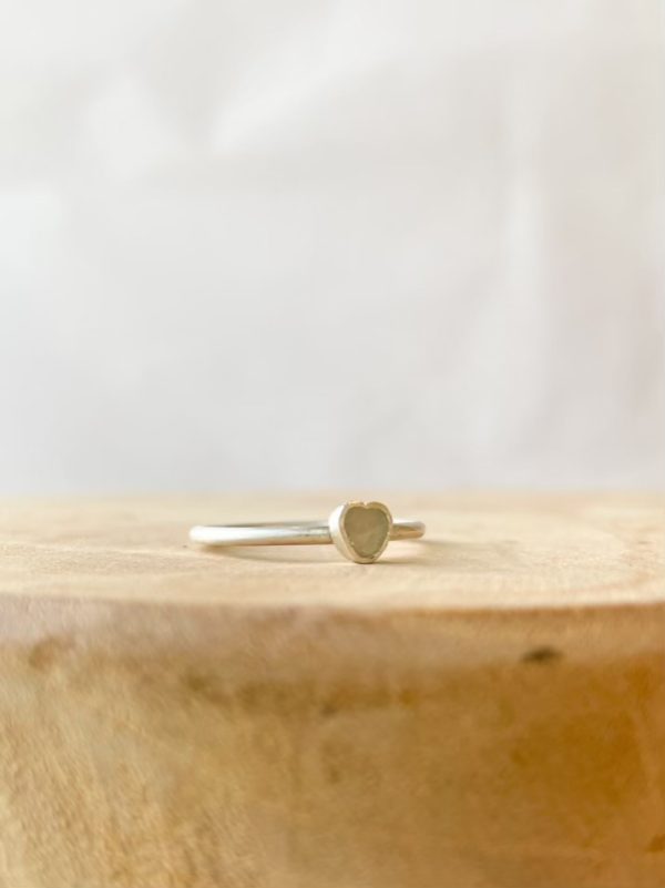 Summer duo: stack met ring hartje mini en ring geboortesteen klein - Afbeelding 3