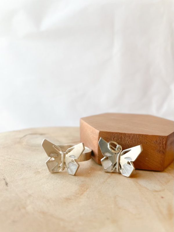 Summer duo: ring en hanger vlinder