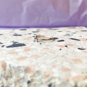 Stacking ring letter